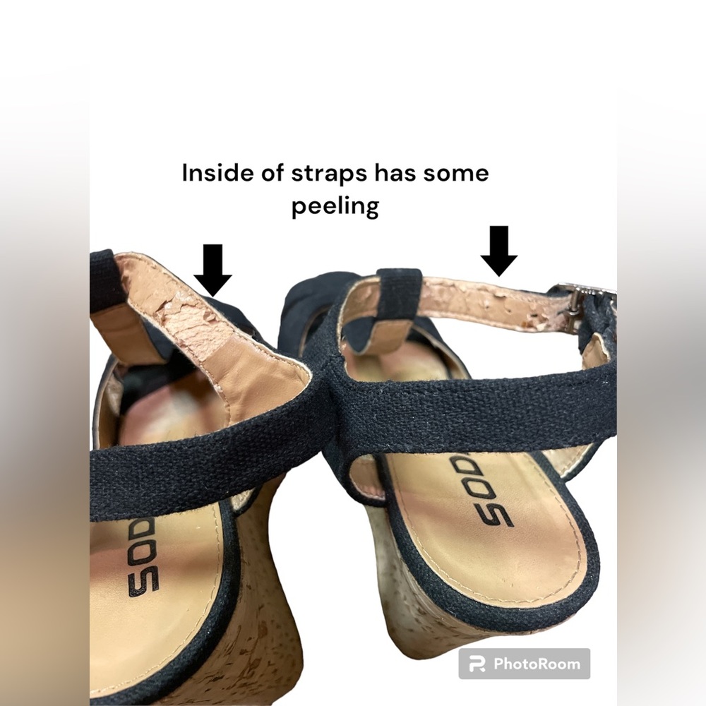 SODA T STRAP PLATFORM WEDGE HEEL - Picture 8 of 8
